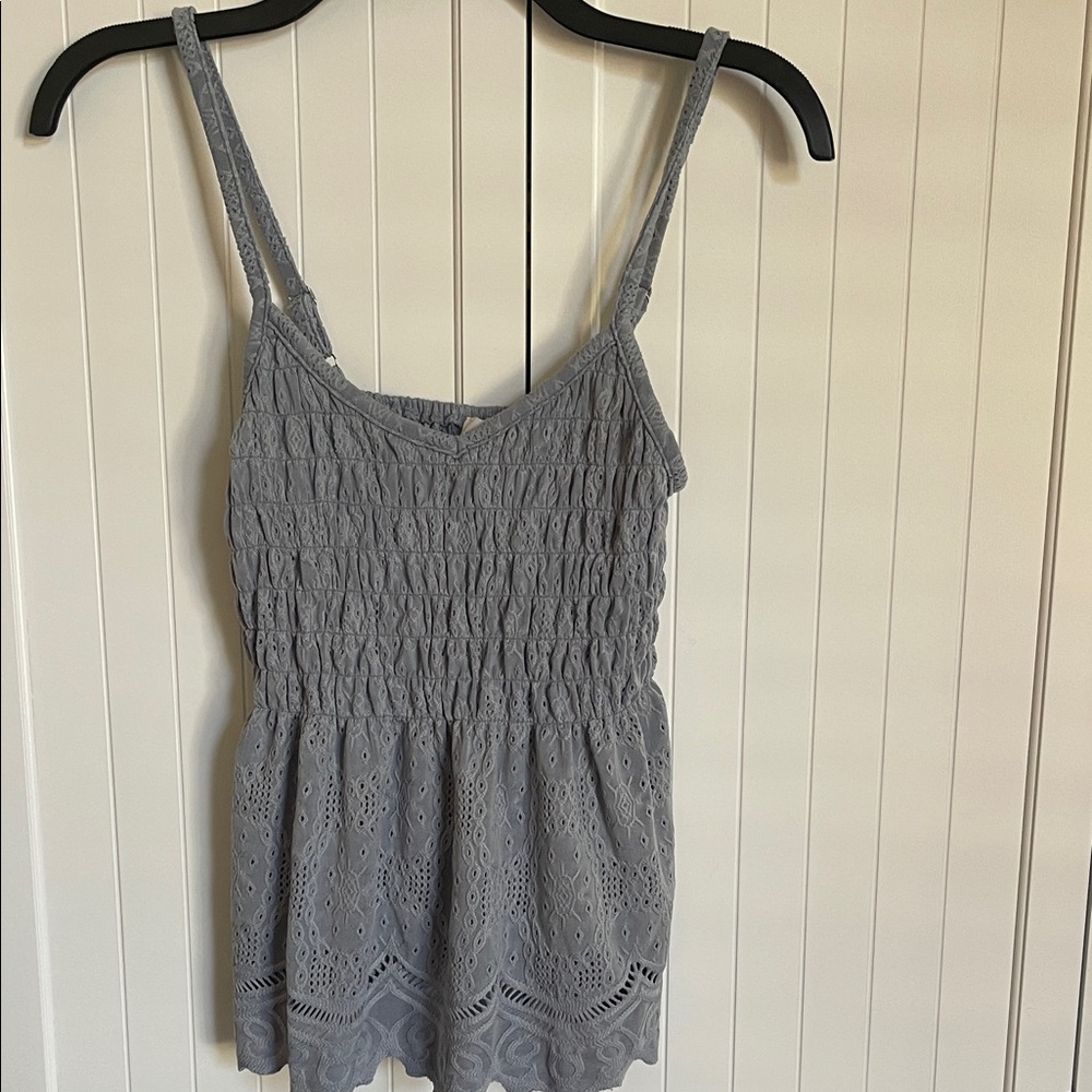URBAN Romantics Gray Lace Camisole top